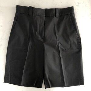 Judith & Charles Basil Bermuda Pant Shorts in Cotton + Viscose Black Sz 10 NWT